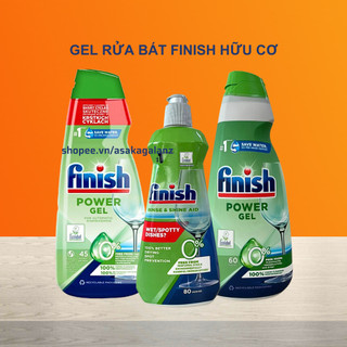 Gel rửa bát Finish All in 1 Max  ECo 0% 900ml - Nhập khẩu châu Âu