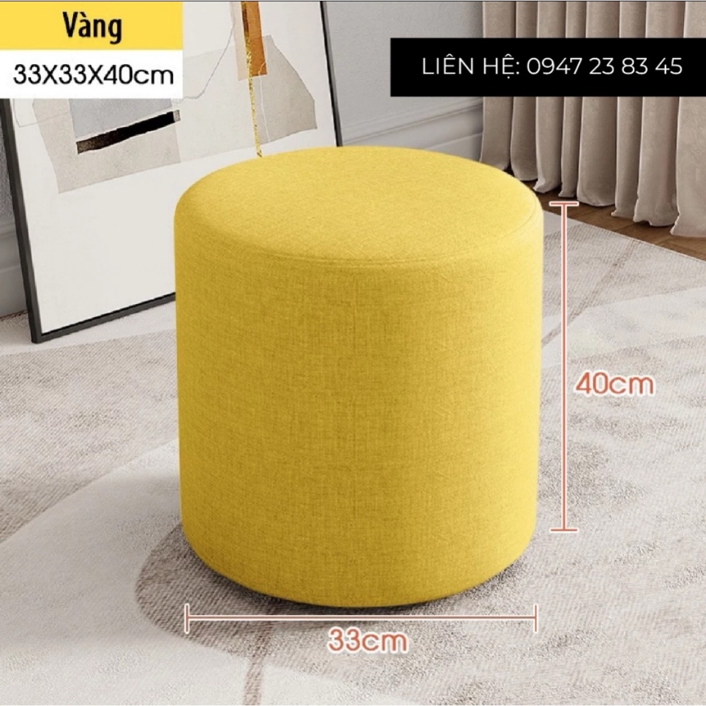 Gía Xưởng Mới Về Ghế Đôn Sofa - Bàn Trang Điểm Màu Xám Cao 40cm Đường kính 33cm Hoàn tiền 100% nếu khách không hài lòng | BigBuy360 - bigbuy360.vn