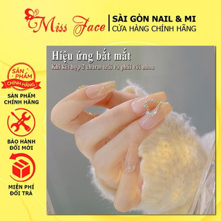 Charm tim đá, tim trai đính móng - Charm design nail siêu xinh