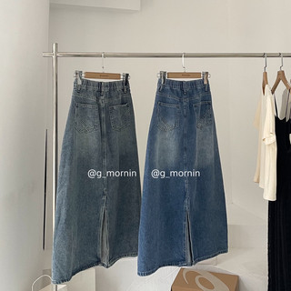 (G_mornin) Chân váy denim dài 33