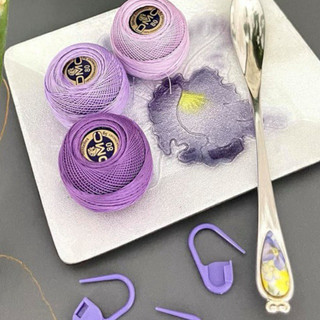 Cuộn chỉ DMC BRILLIANT TATTING COTTON Art 19 bảng màu 1