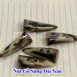 Nút gỗ sừng dài 5cm 15k /2cái