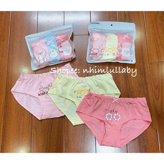 Set 3 quần chip tam giác bé gái Dokma