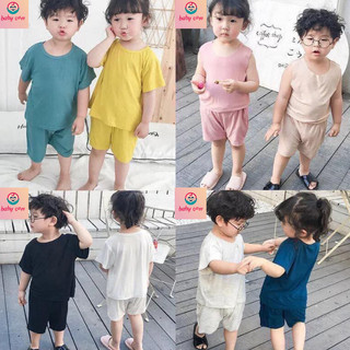 [Mua 4b tặng 1b} Bộ cộc tay cho bé ❤️COMIMO❤️Bộc cộc tay thun lạnh Minky Mom trơn basic cho bé từ 5-18kg