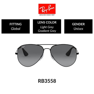 Mắt Kính RAY-BAN Polarized - RB3558 002/T3 Size 58 - Kính mát
