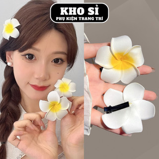 Combo 10 Kẹp tóc hoa sứ, kẹp tóc hoa đại, kẹp tóc hình hoa, kẹp cài đầu đi biển