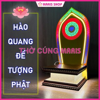 Đèn Thờ Hào Quang Chân Đế Tượng Để Bàn Thờ Nhiều Kích Thước, Đèn Bàn Thờ Phật Đèn Hào Quang Phật