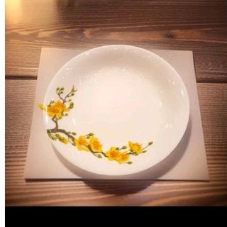 Dĩa sâu lòng 23cm - gốm sứ minh long hoa mai