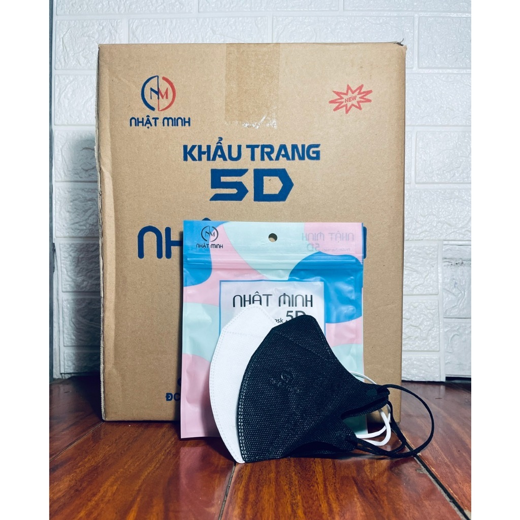 THÙNG 500 CHIẾC ( 50 TÚI ) KHẨU TRANG 5D NHẬT MINH MASK SIÊU ĐẸP SIÊU NHẸ TIỆN LỢI