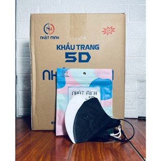 THÙNG 500 CHIẾC ( 50 TÚI ) KHẨU TRANG 5D NHẬT MINH MASK SIÊU ĐẸP SIÊU NHẸ TIỆN LỢI