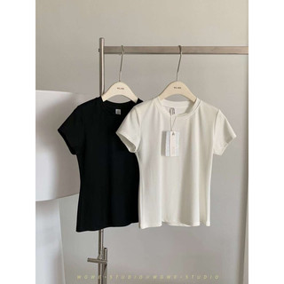 Áo thun babytee cổ tròn trơn màu 7613