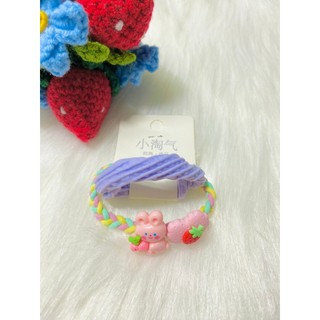 Set 2 cột tóc dễ thương mix màu charm thỏ