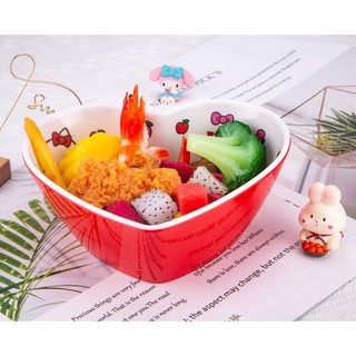 🌸CHÉN BÁT TÔ HÌNH TRÁI TIM HELLO KITTY DOREMON