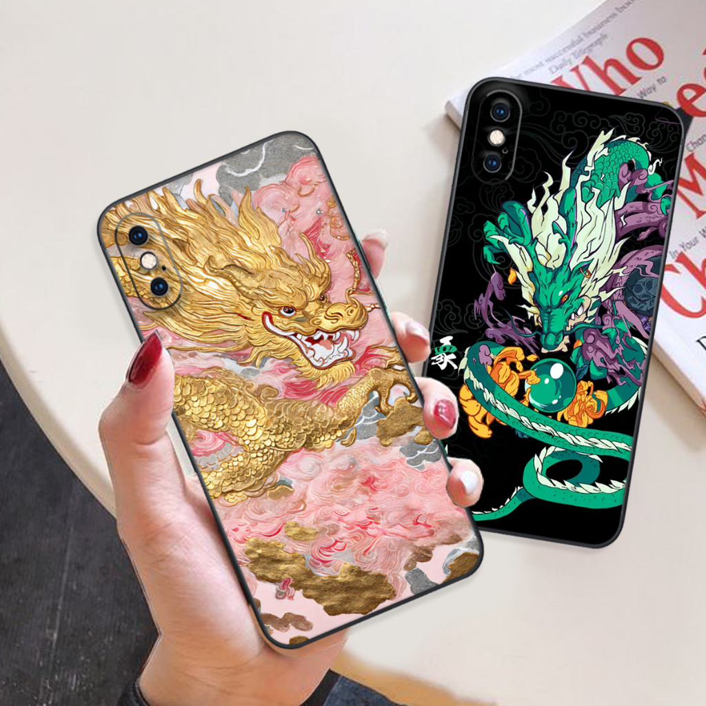 Ốp lưng Iphone X/XS-IPHONE XR-IPHONE XS MAX in rồng mẫu đáng yêu xinh xắn hot cute