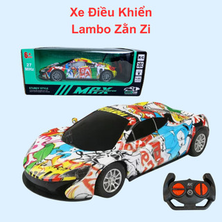 Siêu xe đua điều khiển ô tô điều khiển từ xa siêu tốc độ thiết kế y như thật màu sắc bắt mắt (LAMBO ĐA SẮC)