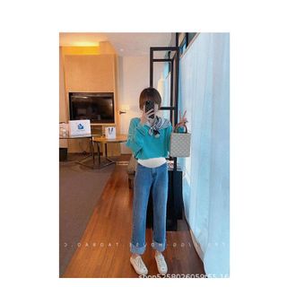 Quần Jean Bầu Mỏng Co Giãn Q0388 (Dài 93cm)