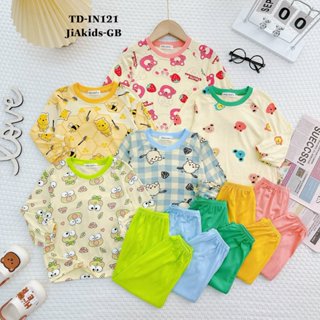 Bộ Dài Tay THUN LẠNH MINKY MOM In Hình Toàn Thân Áo Họa Tiết Dễ Thương Cho Bé TD-IN121