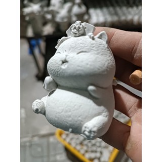 Tượng tô màu mèo hoàng cung - hoàng thượng - mẫu hậu - tượng thạch cao dễ thương