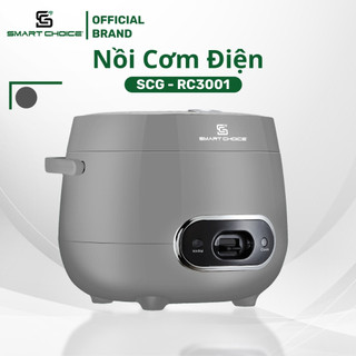 Nồi cơm điện mini 1.2l smartchoice scg-rc3001 lòng nồi ceramic siêu bền an toàn sức khỏe nấu hầm luộc hấp