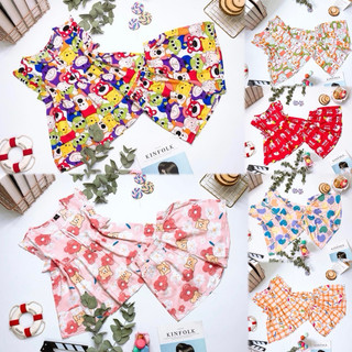 Bộ lanh mặc nhà, đồ bộ tole nữ quần đùi babydoll F21 VNXK
