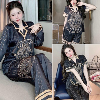 Bộ Lụa Xước Thiết Kế ver.se Đen
