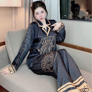 Bộ Lụa Xước Thiết Kế ver.se Đen