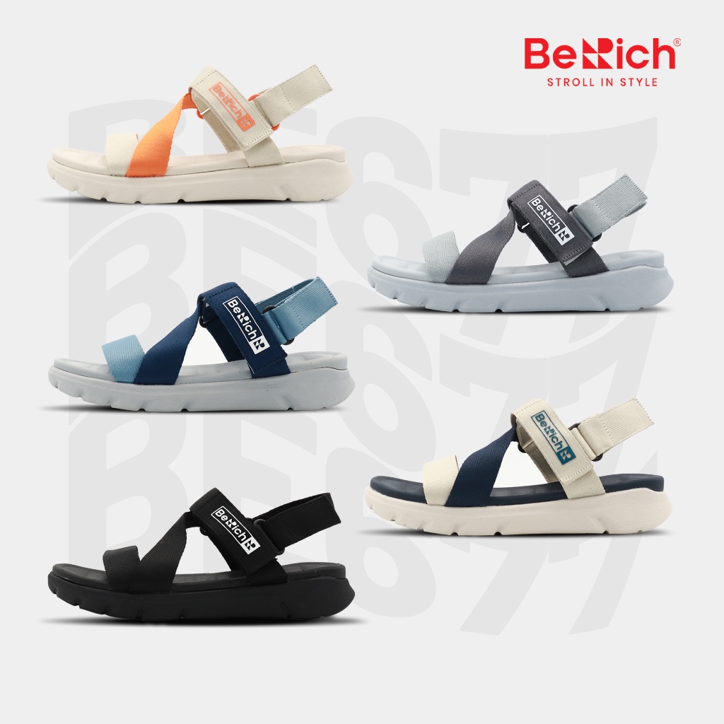 Giày Sandal Quai Chéo Nam Nữ BeRich BE677 - Đế 3.5cm