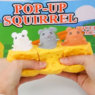 Đồ chơi squishy bóp phô mai chuột siêu dễ thương