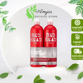 Dầu Gội Xả Tigi Đỏ Bed Head Phục Hồi Cấp Độ 3 - 750ml Cặp Dầu Gội Đầu Xả Phục Hồi Tóc Hư Tổn