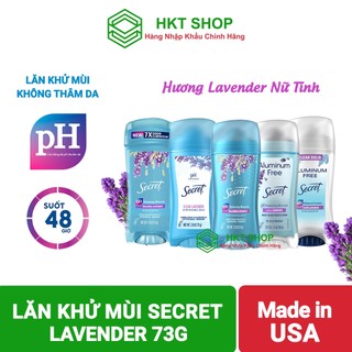 [USA] Lăn Khử Mùi Secret Lavender 73g gel/sáp - HKT Shop