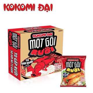 (Giá Tốt) Thùng 30 gói mì kokomi đại một gói rưỡi 113g vị tôm chua cay chanh ớt