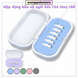 Hộp đựng ngòi bút thay thế bút cảm ứng Đầu bút stylus bút táo đầu ngòi thay thế bảo vệ đầu bút cảm ứng chống sốc