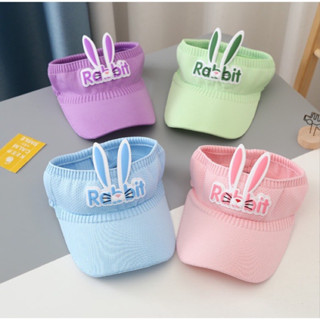 Mũ Lưỡi Trai Hở Chóp Thiết Kế Tai Thỏ Dễ Thương Cho Bé, Mũ lưỡi trai Rabbit Dừa Shopkids