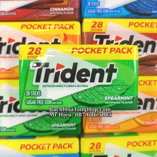 [Hỏa Tốc] Kẹo cao su Trident Mỹ các vị