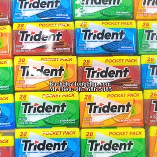 [Hỏa Tốc] Kẹo cao su Trident Mỹ các vị