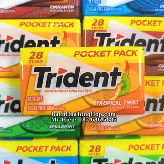 [Hỏa Tốc] Kẹo cao su Trident Mỹ các vị