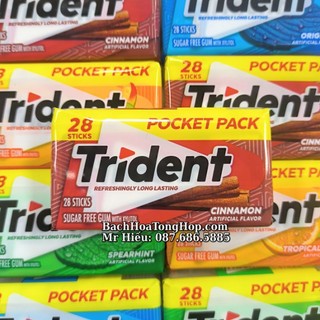 [Hỏa Tốc] Kẹo cao su Trident Mỹ các vị