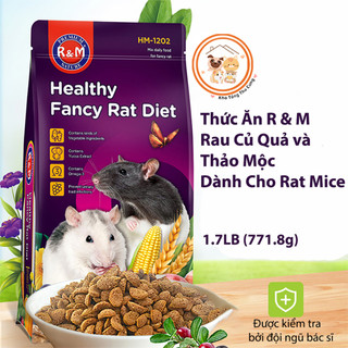  Thức ăn RM Rat dành cho chuột rat,mice,dumbo,nhím,thơm ngon,giàu dinh dưỡng,bổ sung rau củ,thảo mộc toàn diện gói 771.8g 