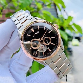Đồng hồ cơ Automatic Citizen dây thép đẳng cấp sang trọng