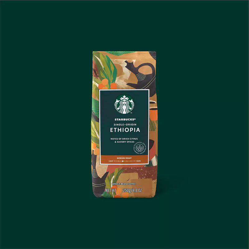 Cà phê hạt Starbucks Ethiopia 250G (100% arabica)