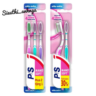 Bàn chải đánh răng P/S lông tơ mềm mua 2 tặng 1