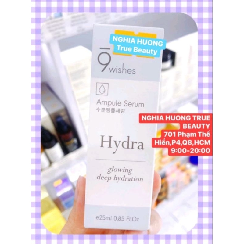Tính Chất Serum Dưỡng ẩm 9 Wishes Hydra Skin Ampule