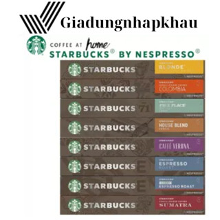 Cà Phê Viên Nén Nespresso Starbucks, Viên Nén Cà Phê Starbucks, Nespresso Capsules, 10 Viên, Nhiều Vị, bán