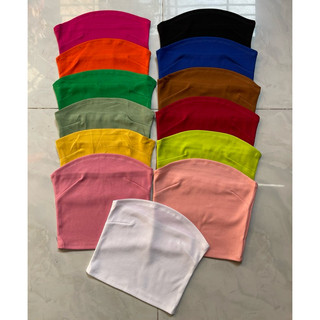 Áo ống croptop nhiều màu nhíp Xếp ly ngực Freesize dưới 53kg