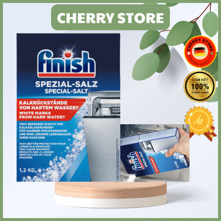 Muối Rửa Chén Finish 1,2kg,Treo Khử Mùi Máy Rửa Bát Finish, viên rửa bát, bóng bát đĩa Finish [Đức] [Khuyến Mại]