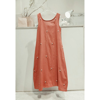 Đầm linen S2M thêu full free size