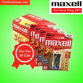 Hộp 24 viên pin aa / pin aaa maxell super alkaline cao cấp