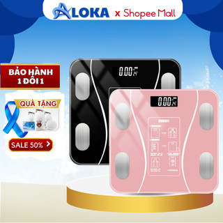 Cân điện tử sức khỏe mini tại nhà GODWELL kết nối bluetooth sạc USB theo dõi sức khỏe  phân tích chỉ số