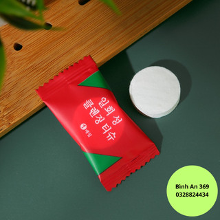 Gói 20 Khăn giấy nén rửa mặt dạng viên kẹo hàn quốc, khăn nén ướt dạng viên-BA6291