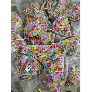 Bikini đồ bơi set 3 mảnh hoa nhí qccc ( hàng sẵn )